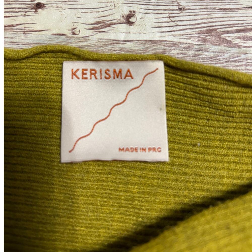 Kerisma Ryu Thin Sweater Women's Size M/L Medium Large Chartreuse Flowy Top - Picture 4 of 7